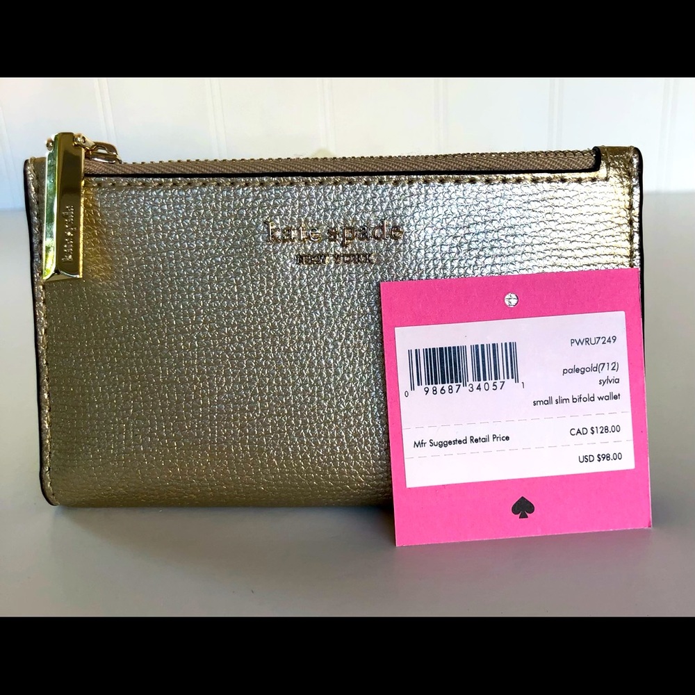 Kate Spade sylvia small slim bifold wallet